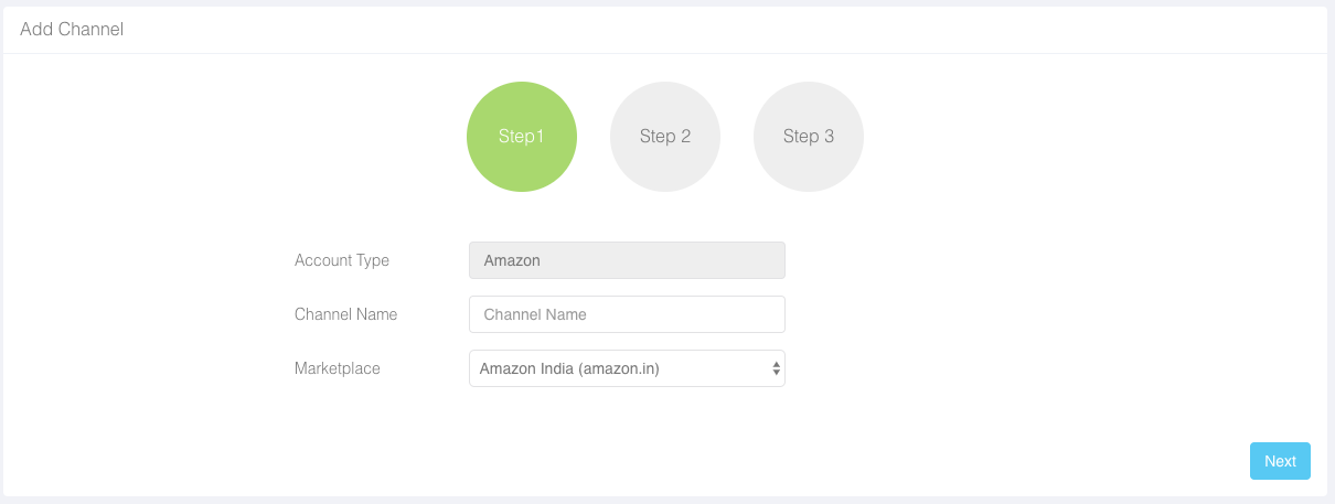 Add channels to Repricing Software Stpe1